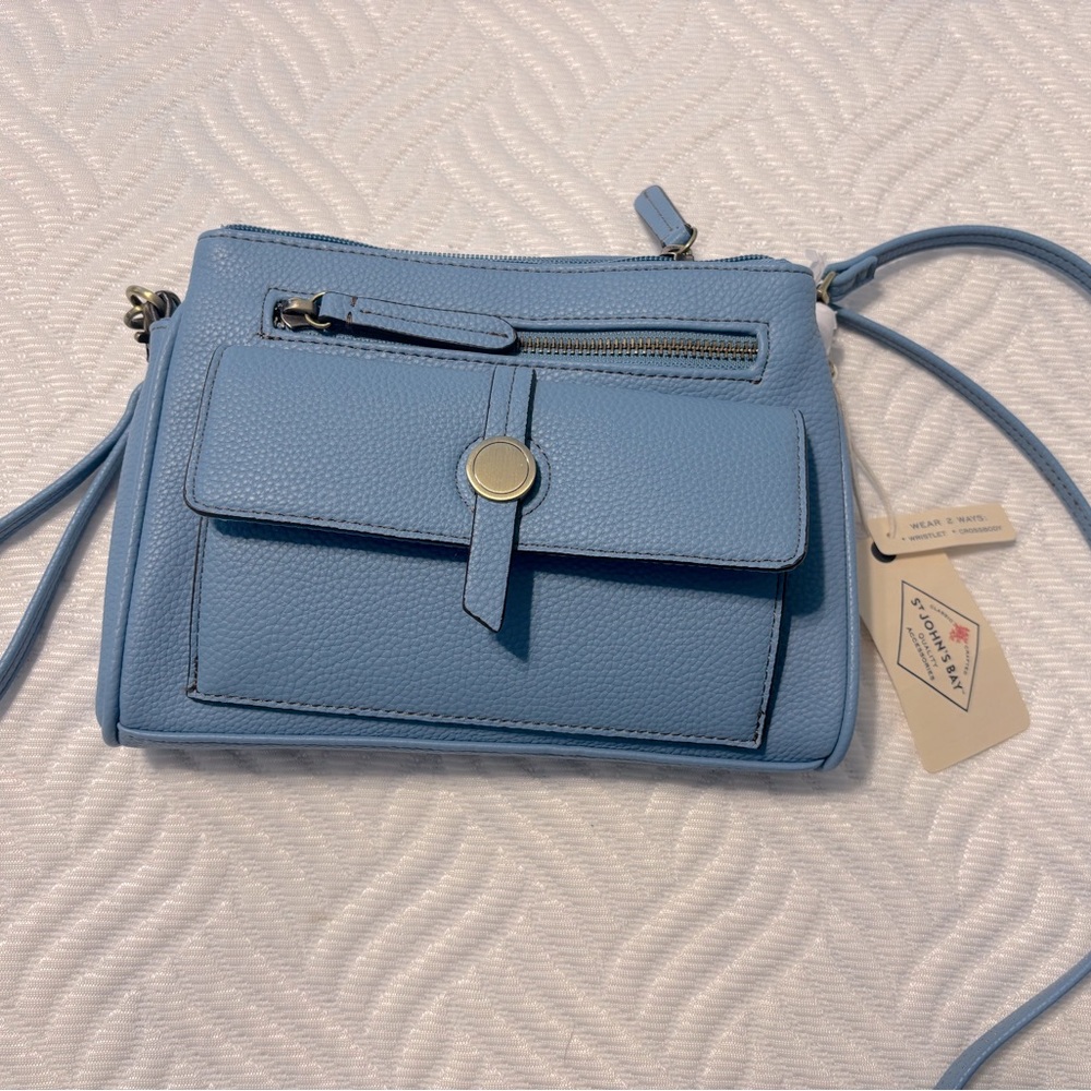 Stylish Blue Crossbody Bag by St John’s Bay